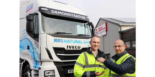Calor trials UK first IVECO Stralis 6x2 LNG truck from Guest