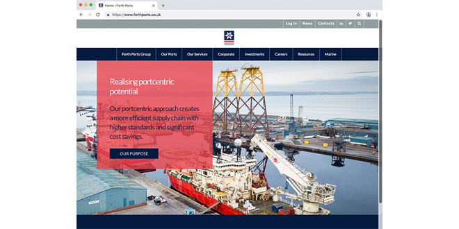 New website for Forth Ports showcases