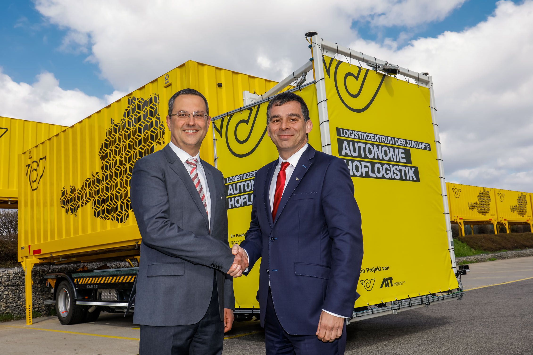 Logistics Centre of the Future Austrian Post Tests Autonomous Courtyard Logistics
