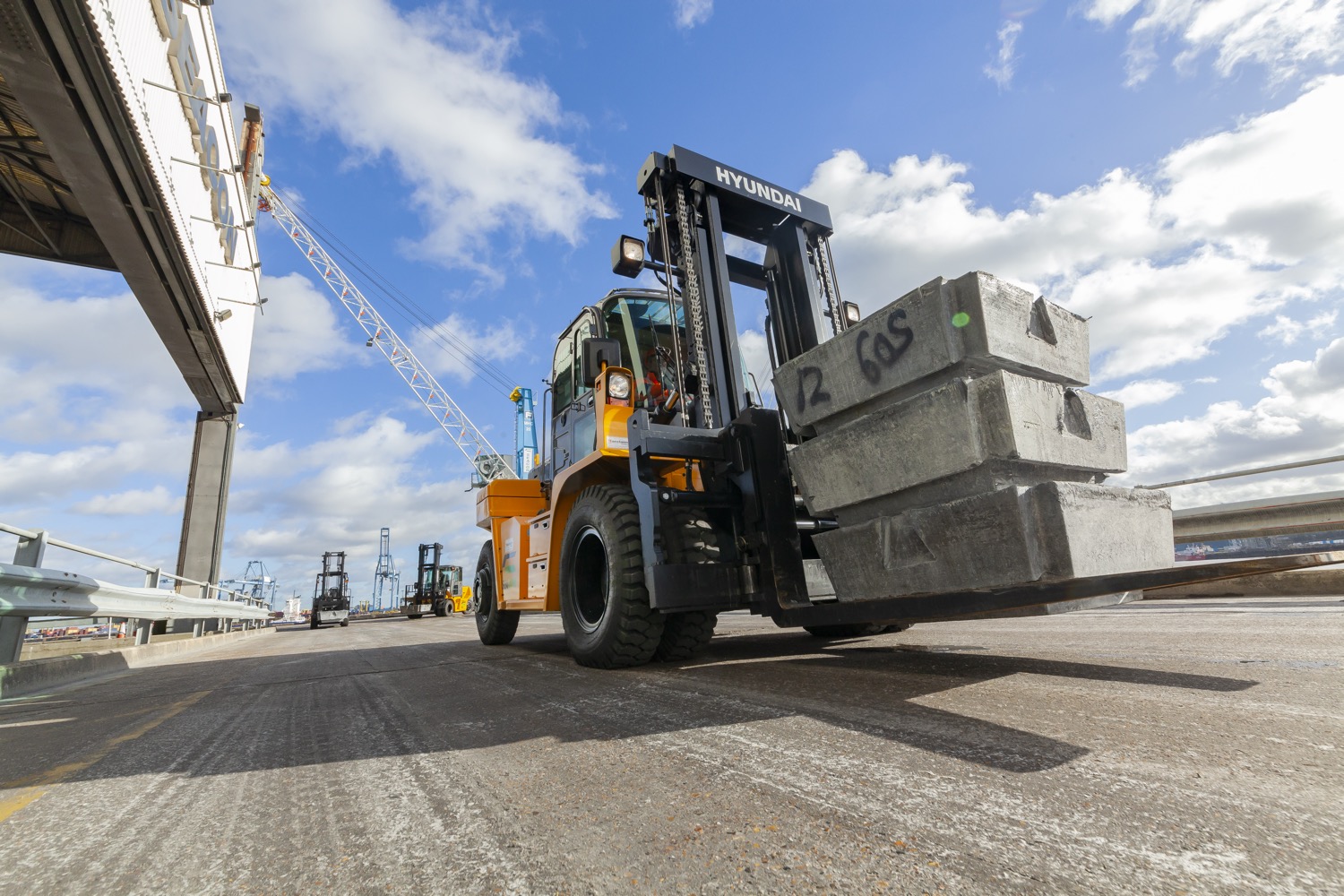 Acclaim was the first port of call for SEACON with 13 Hyundai forklift investment