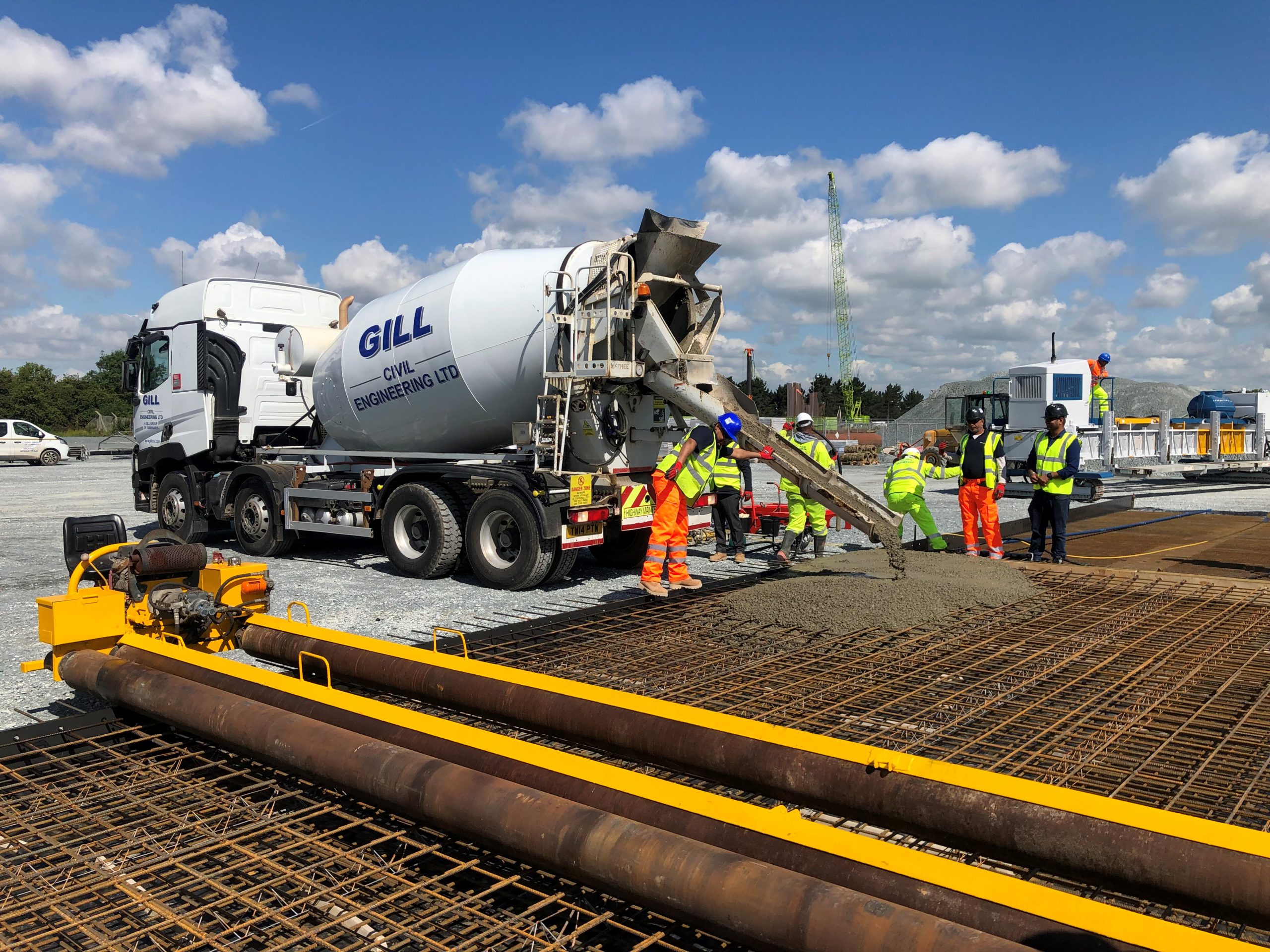 First concrete pour of new Tilbury 2 ro-ro terminal