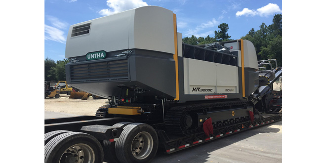 Geocycle North America takes delivery of new UNTHA XR waste shredder in South Carolina