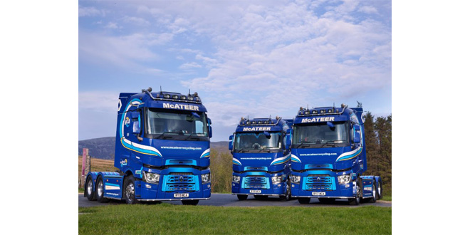 THREE TOP SPEC RENAULT TRUCKS T HIGHS FOR MCATEER RECYCLING