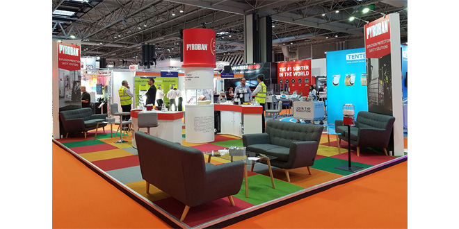 Pyroban active gas detection demo at IMHX 2019 shows how to reduce explosion risk