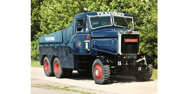 Vintage Scammel comes home to Pickfords