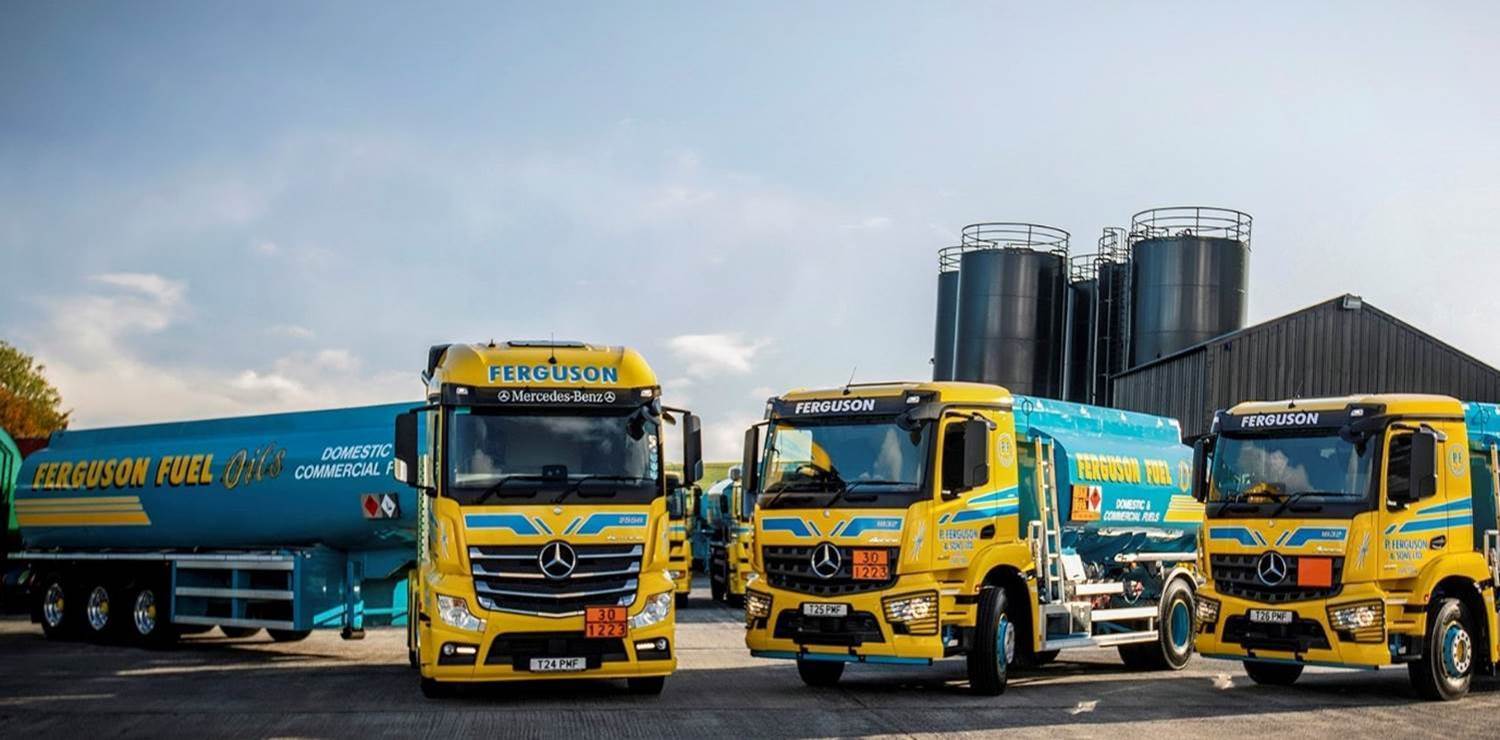 Mercedes-Benz trucks oil the wheels of success for fuel haulier P Ferguson & Sons