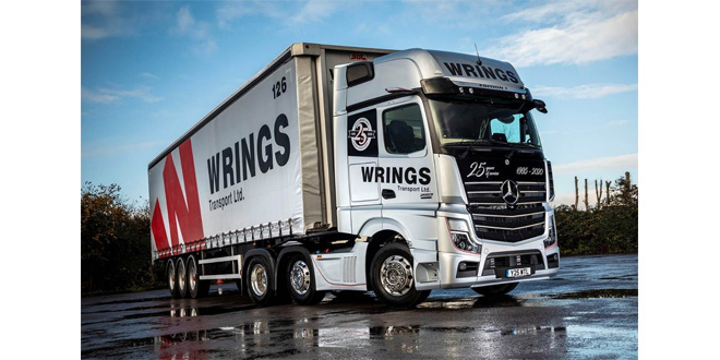 Wrings celebrates in style with anniversary Actros Edition 1 from Mercedes-Benz