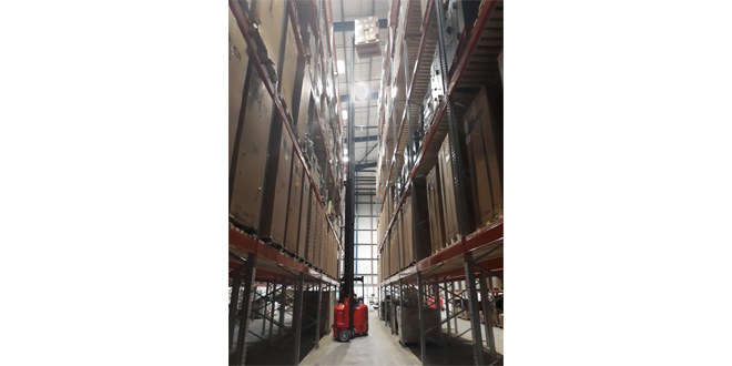 Flexi technology supplied by Narrow Aisle delivers optimum storage capacity for Rico