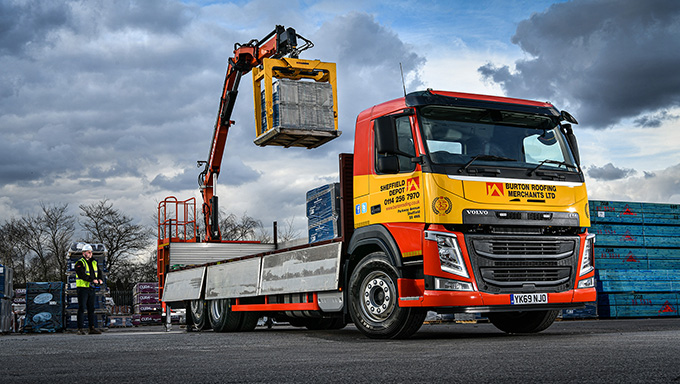 BURTON ROOFING ORDERS FOUR NEW FM RIGIDS AFTER FIRST VOLVO TRUCK TAKES ITS FLEET TO NEW HEIGHTS