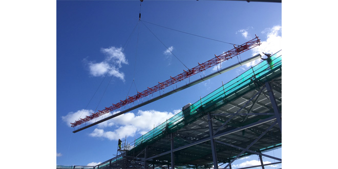 Rope and Sling Beam for Welsh School Construction