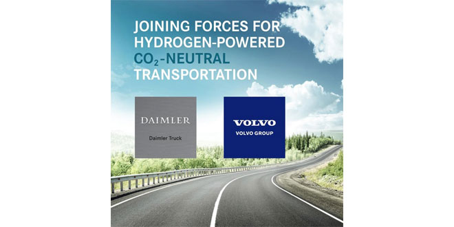 The Volvo Group and Daimler Truck AG form joint venture for large-scale production of fuel cells