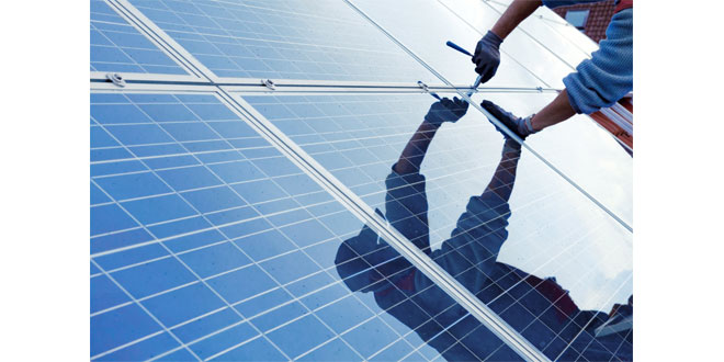 Self-generated solar energy for the forklift fleet
