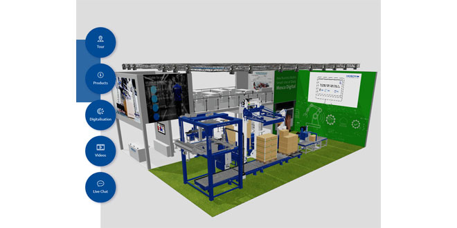 Virtual exhibition booth showcases Mosca solutions for automation and digitalisation
