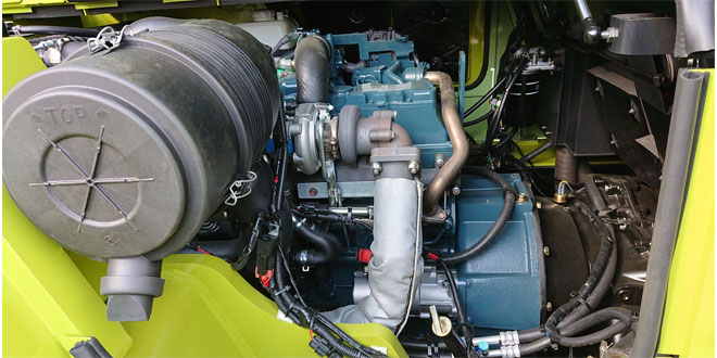 Clark presents new Kubota diesel engine with diesel particle filter and exhaust gas stage 5