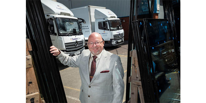 Jeff Hooson, with Custom Glass’s latest Mercedes-Benz Atego 7.5-tonners