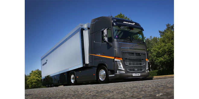 NEW VOLVO FH FLEET ON THE START LINE FOR McLAREN RACING
