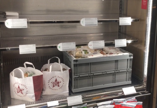Plastic boxes help feed the homeless