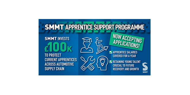 SMMT steps in to save automotive apprenticeships with new Covid salary support scheme for SMEs