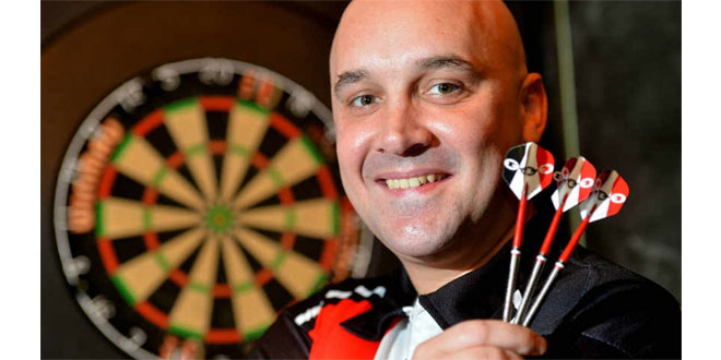 Narrow Aisle hit the bulls-eye with sponsorship deal for darts star