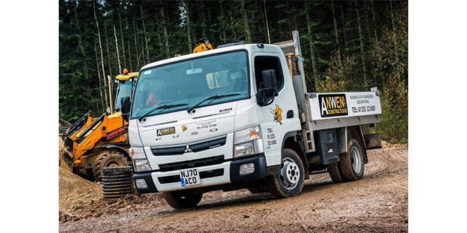 Anwen Construction lays the foundations for growth with tough, practical 3.5t FUSO Canter