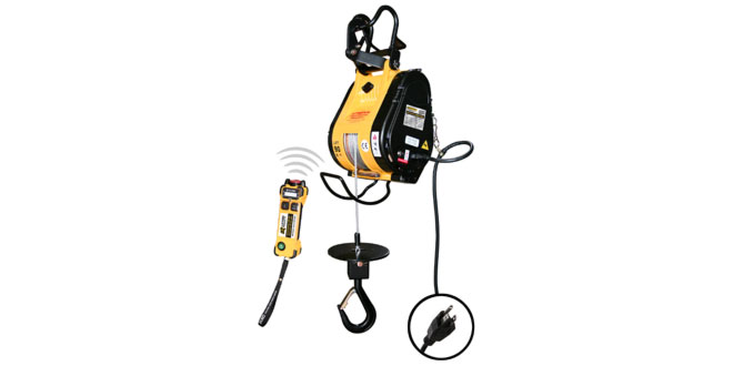 OZ Lifting Launches Wireless Builder’s Hoist
