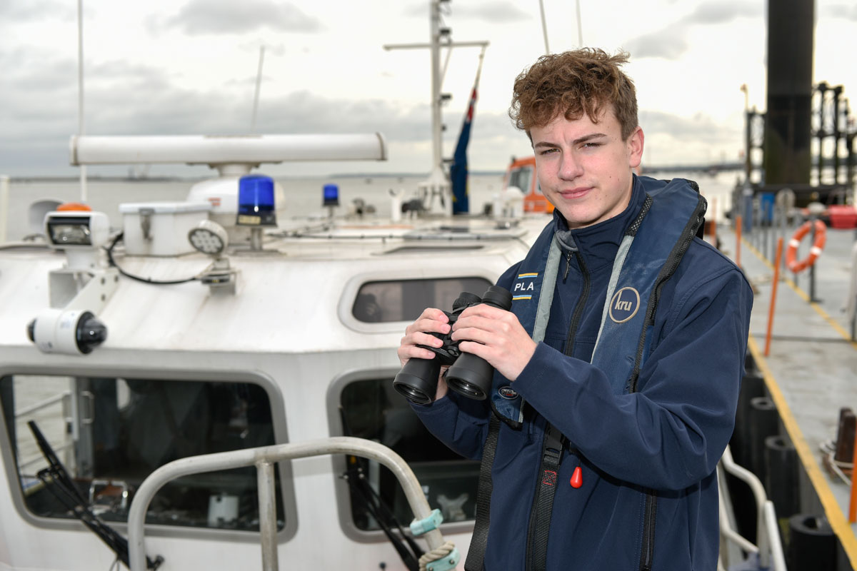 Ted Jones PLA marine services apprentice