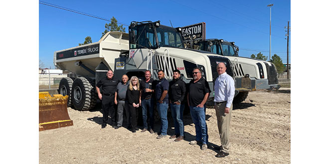 Easton Sales and Rentals wins Terex Trucks Top Dealer Award