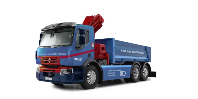 RENAULT TRUCKS PRODUCES ITS FIRST FULLY-ELECTRIC CONSTRUCTION TRUCK FOR THE NOBLET GROUP