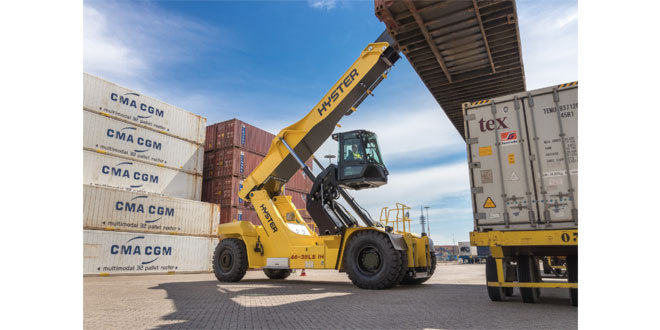 Hyster RS46 ReachStacker has won the Safety award at the FLTA Awards for Excellence 2020