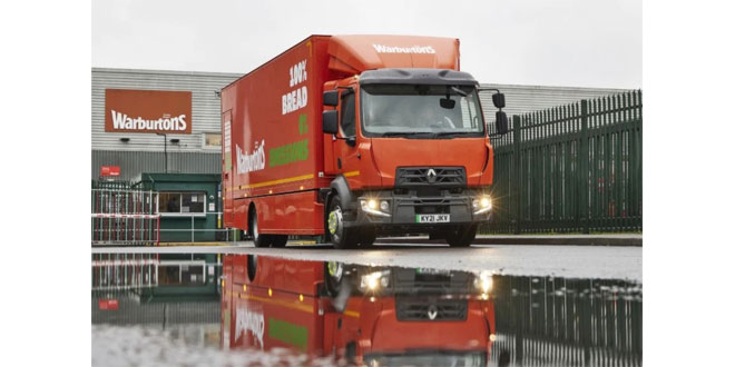 WARBURTONS FIRST 16 TONNE 100 PERCENT ELECTRIC TRUCK GOES ON THE ROAD