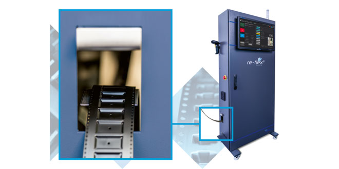 Adaptsys` Re-flex II, the affordable pocketed-tape former which enables small-parts packaging on demand