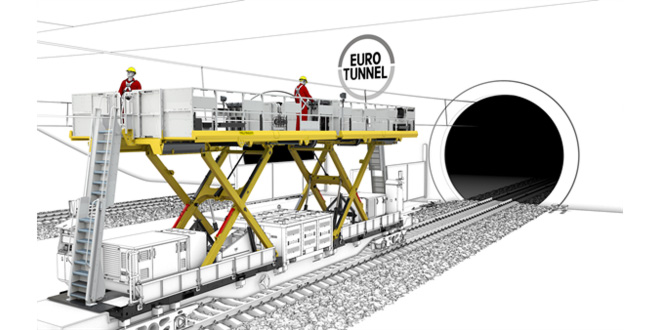PALFINGER supplies a tailor-made solution for Eurotunnel maintenance work