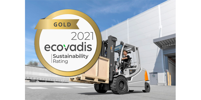 STILL receives internationally renowned sustainability certificate in gold from EcoVadis