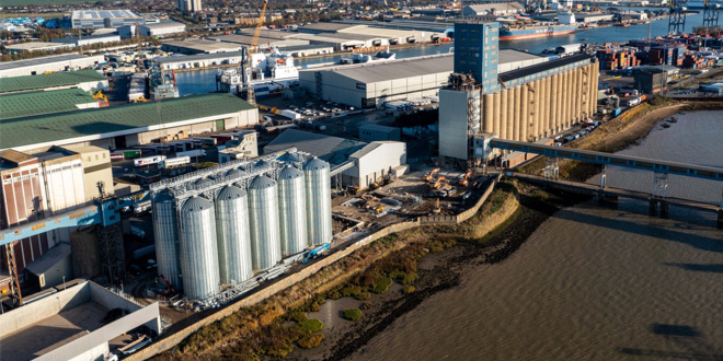 Port of Tilbury’s Grain Terminal completes metal silo rebuild in time for 2022 harvest
