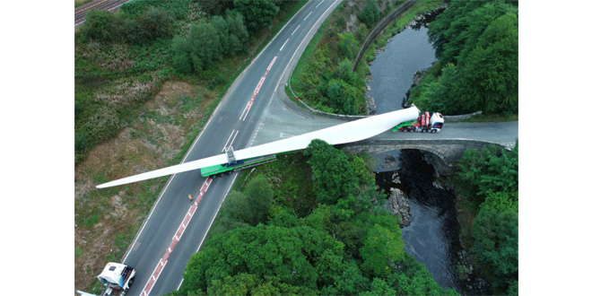 Collett & Sons have completed all wind turbine component deliveries to Twentyshilling Wind Farm