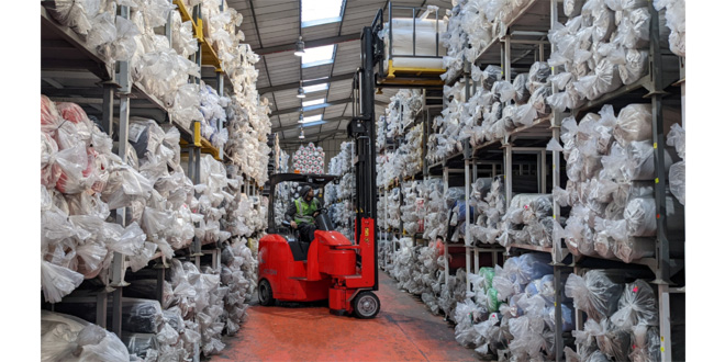 Flexi Trucks are always in fashion at fabric specialist Jerseytex storage facility