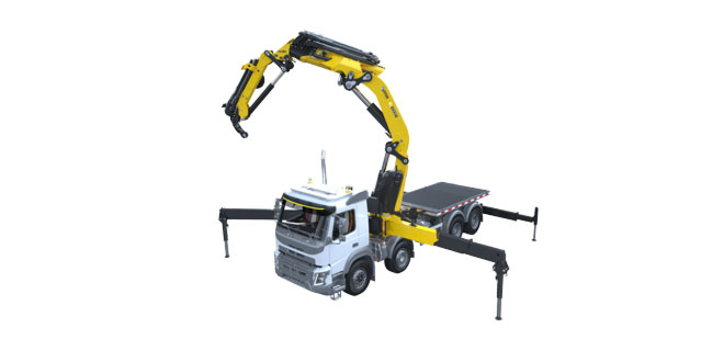 CroSStab stabilisation system available for Hiab loader crane EFFER 1000
