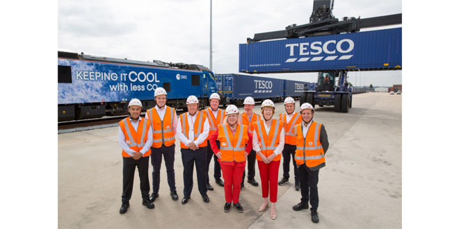 Rail Minister visits Tesco’s rail operations at Tilbury following multi-million-pound investment
