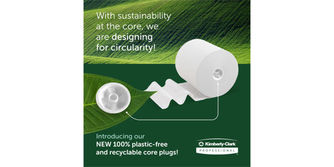 Kimberly-Clark Professional™ first to launch a 100% bio-based and recyclable core plug (1)