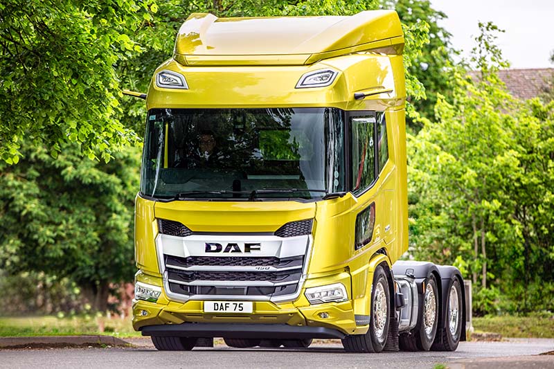 Other safety related features specified on this vehicle include an electro-pneumatic parking brake, red seat belts, air bag with seat belt pre-tensioners, and full LED exterior lighting