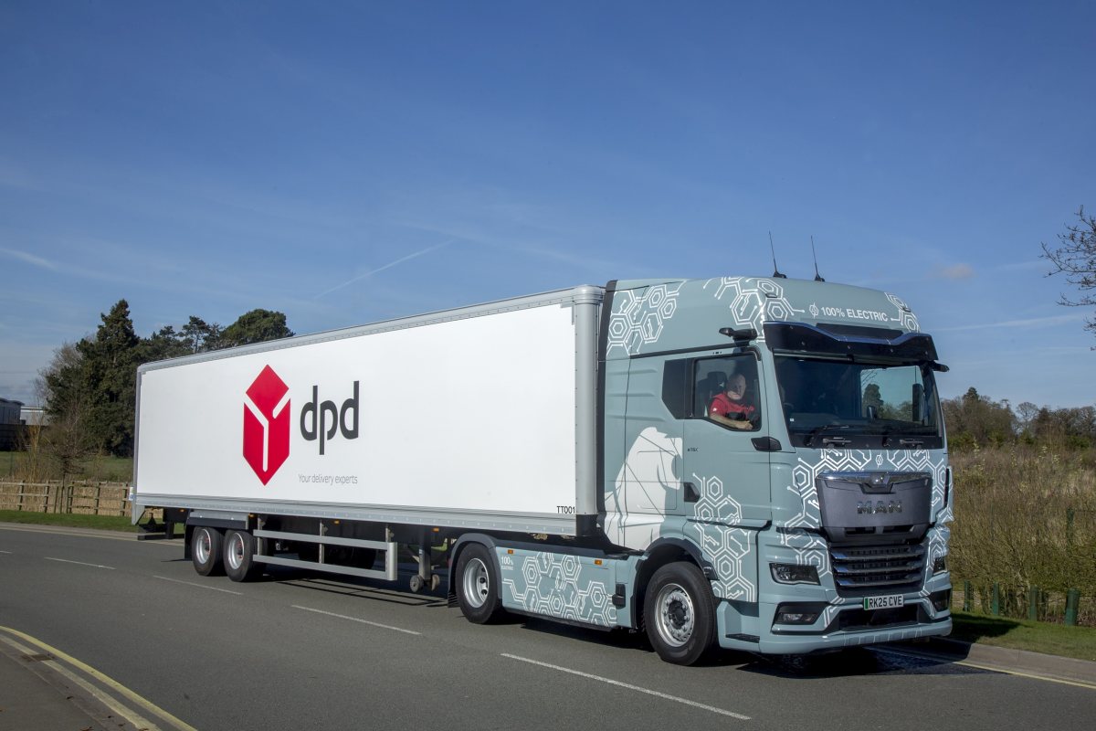 DPD is running road trials with the MAN eTGX which has a range of up to 800 kms
