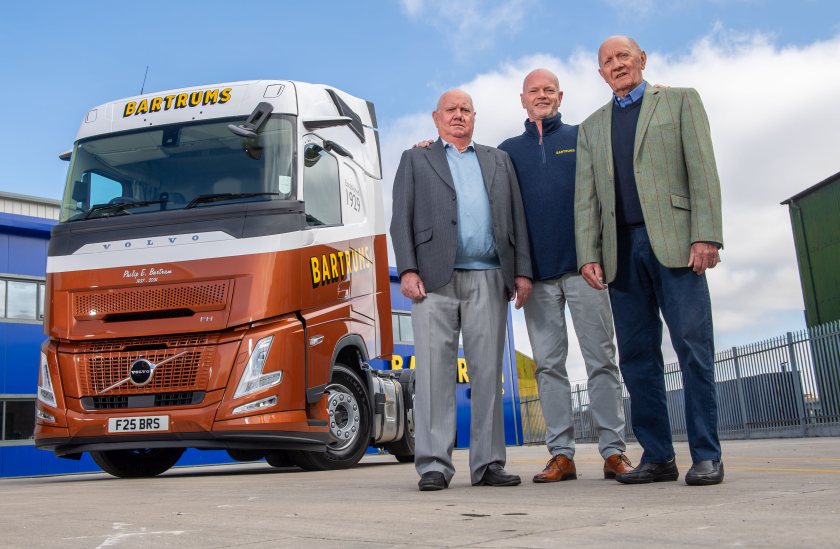 Bartrums has unveiled a specially-liveried truck in honour of its former managing director