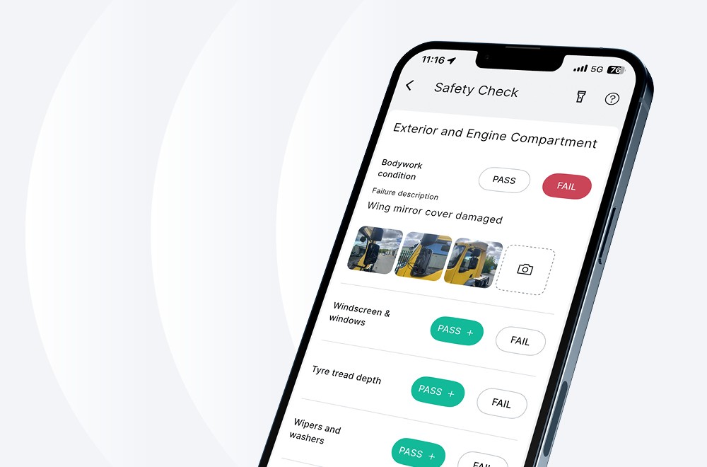 Fleetclear Go enables drivers to complete quick and efficient checks
