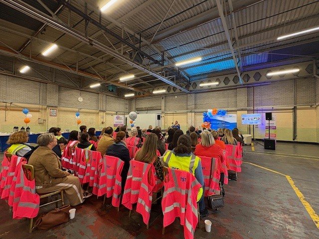 The event was held inside TST Group’s Ballymena warehouse