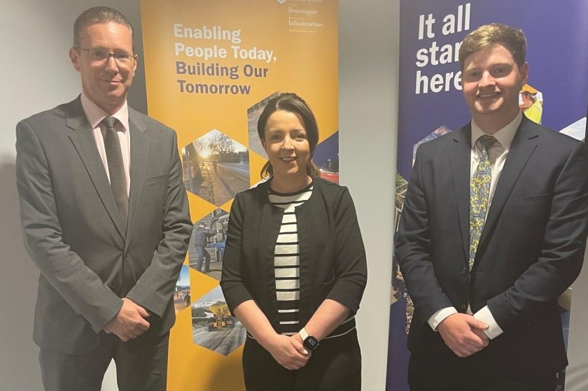 During a visit to Northern Ireland, Logistics UK’s Chief Executive Ben Fletcher met with key political figures