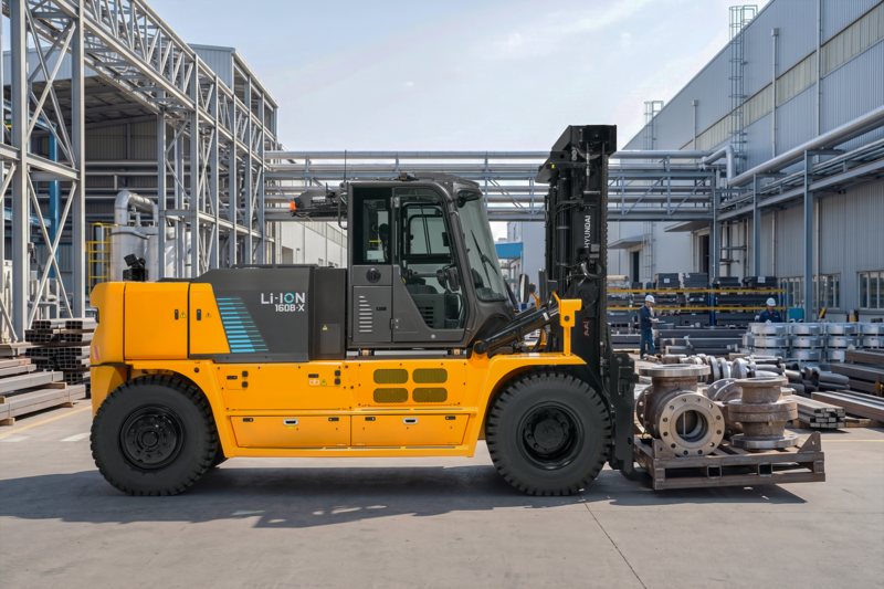 Hyundai completes 4-18 tonne electric forklift range